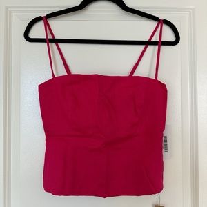 Reformation Overland Linen Top (Brand new, never worn, tags on)